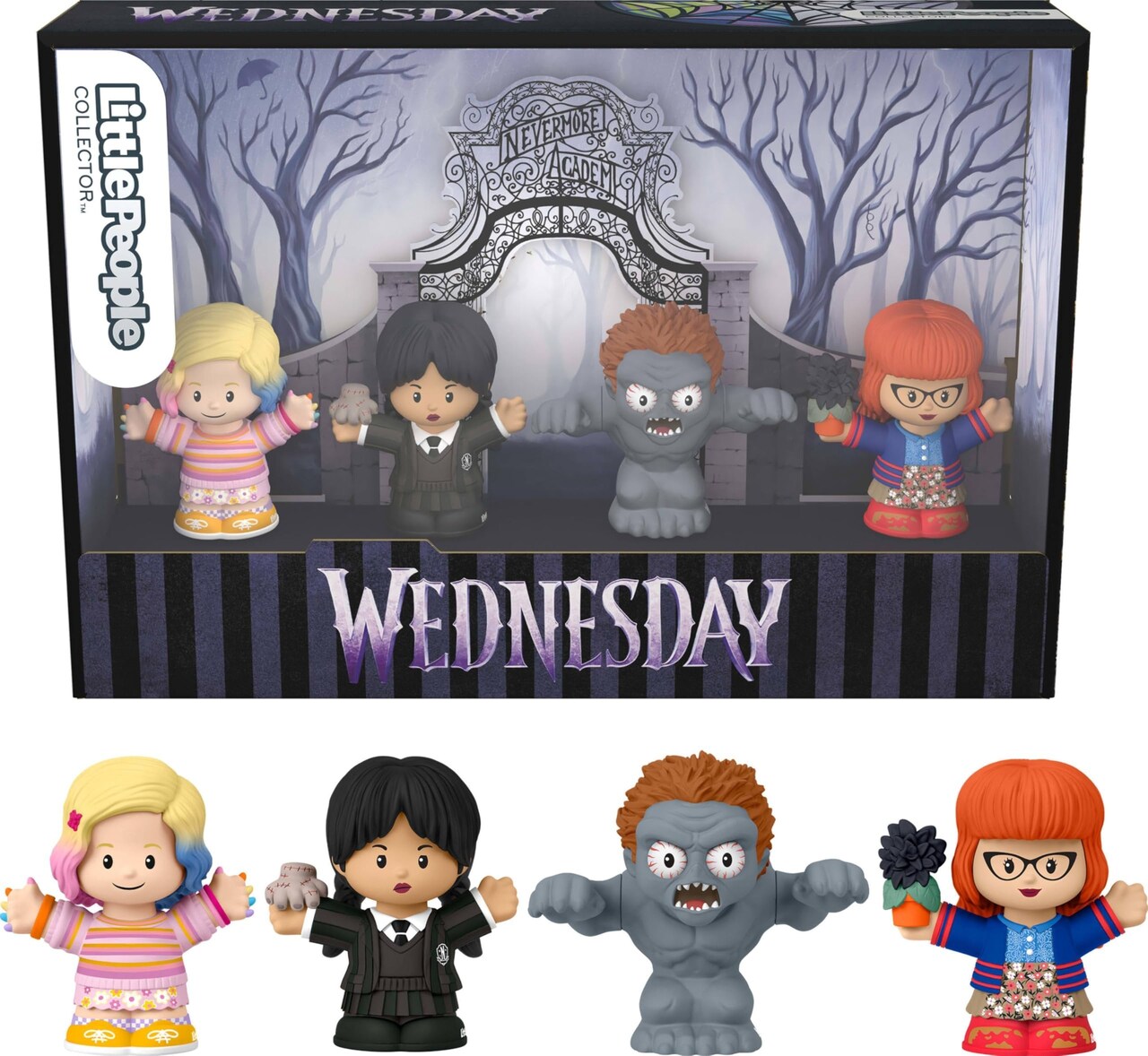 Little People Collector Wednesday TV Series Special Edition Set, 4 Figures in Display Package